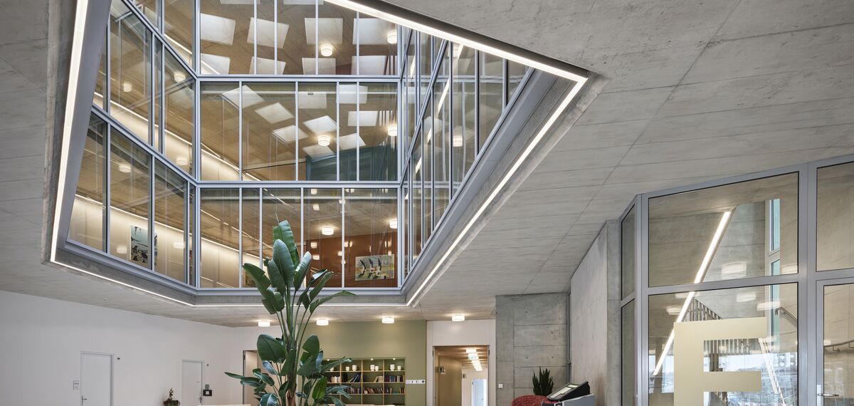 thermfix vario Fachadas, fuego light Puertas and fuego light Sistemas de correderas - Zentrum Biffig, Schötz located in Schoetz, Suiza